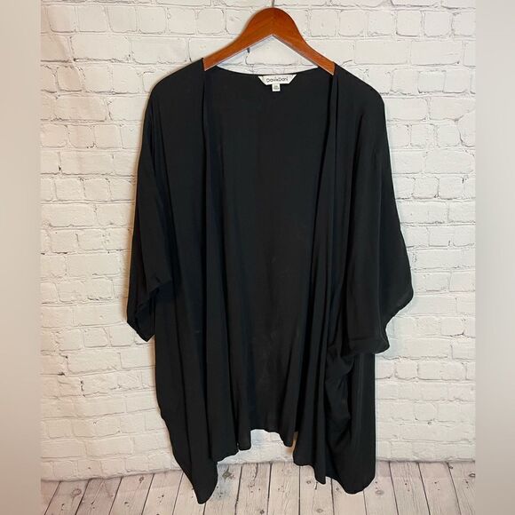 Davi & Dani Black Half Sleeve Cardigan Size 2XL - Picture 1 of 7